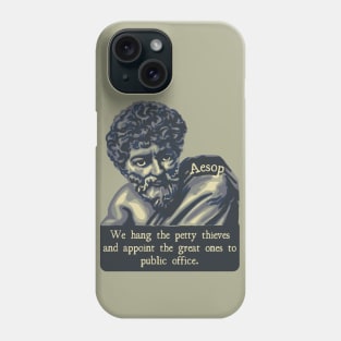 Aesop Portrait and Quote Phone Case