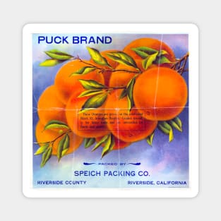 Puck Brand crate label, circa 1905 - 1910 Magnet