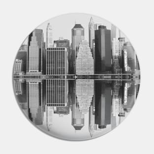 Downtown 2 (reflection) Pin