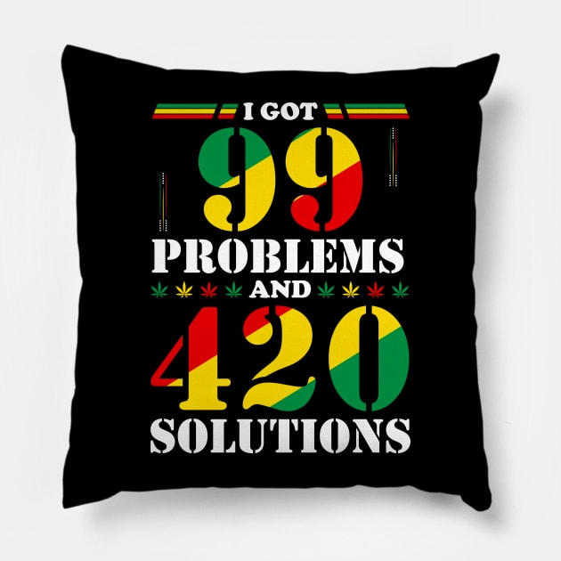 420 Solutions Pillow by machmigo