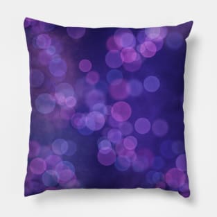 Deep Blue and Purple Cosmos Bubbles Pillow