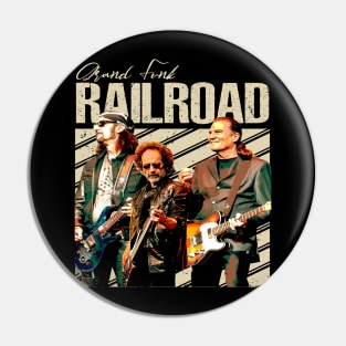 Cinematic Rock 'n' Roll Anthems Grand  Vintage Music Scenes Tee Pin