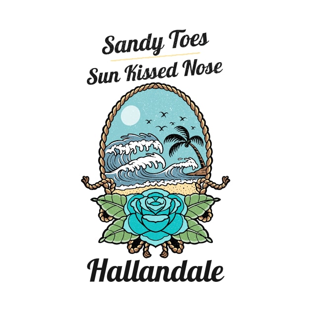 Sandy Toes and Sunkissed Nose Hallandale Beach, Florida by Be Yourself Tees