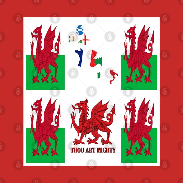 Wales Rugby Fan Baner Cymru Flag Design by taiche