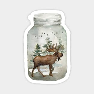 Winter in a Jar Magnet