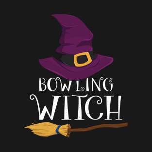 Bowling Witch Bowlers Halloween Costume T-Shirt