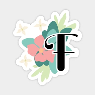 Flower F Initial Magnet