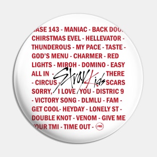 Design with stray kids songs Pin