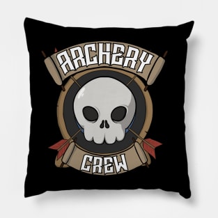 Archery crew Jolly Roger Pillow