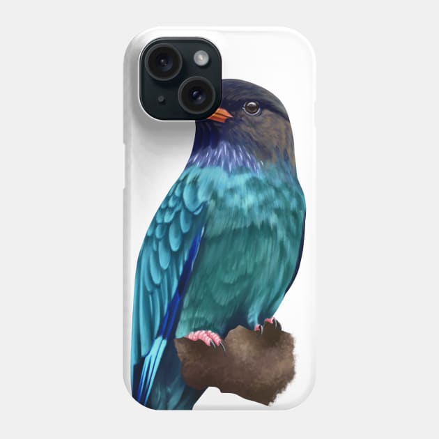 Oriental Dollarbird | Eurystomus orientalis Phone Case by bona 