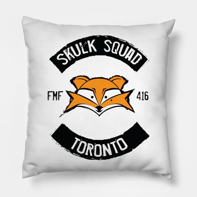 Skulk Squad (Light) Pillow by RadzInk