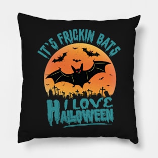 Its Frickin Bats | Family Halloween Costumes Pillow