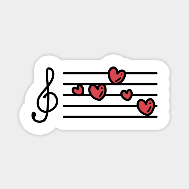 Song Heart Magnet by TheMoonlitPorch