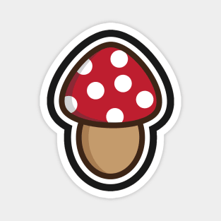 red mushroom Magnet