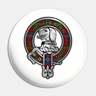 Clan Forrester Tartan Crest Pin