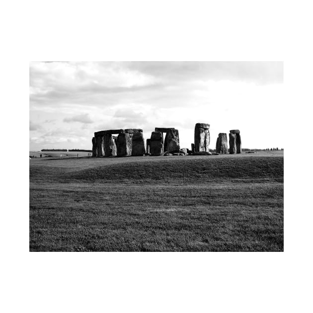 Great Britain. Stonehenge in Black and White 2009 by IgorPozdnyakov