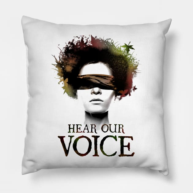 Hear our Voice Pillow by zurcnami