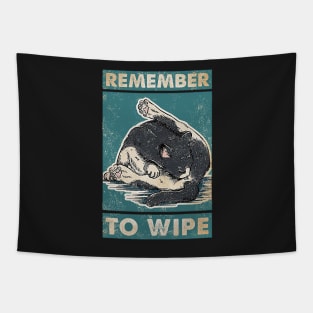 Cat Remember to Wipe Cat Lover Tapestry