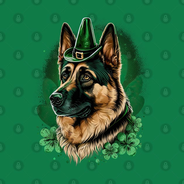 German Shepherd St. Patrick's day by JayD World