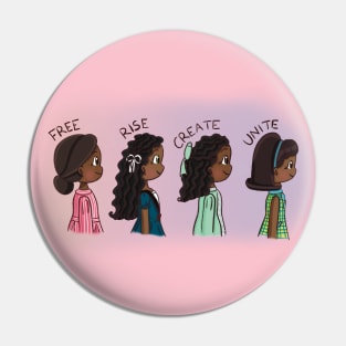 Black History Month Historical Girls Pin