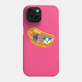 Funny zoo animals kids t-shirt Phone Case