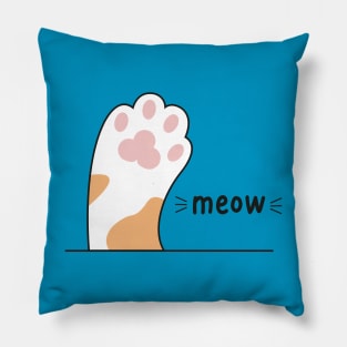 hello meow Pillow