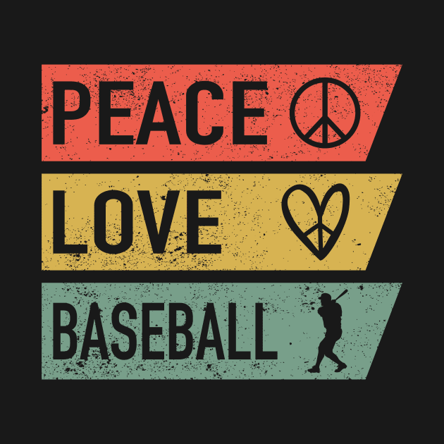 Peace Love Baseball by ChrifBouglas