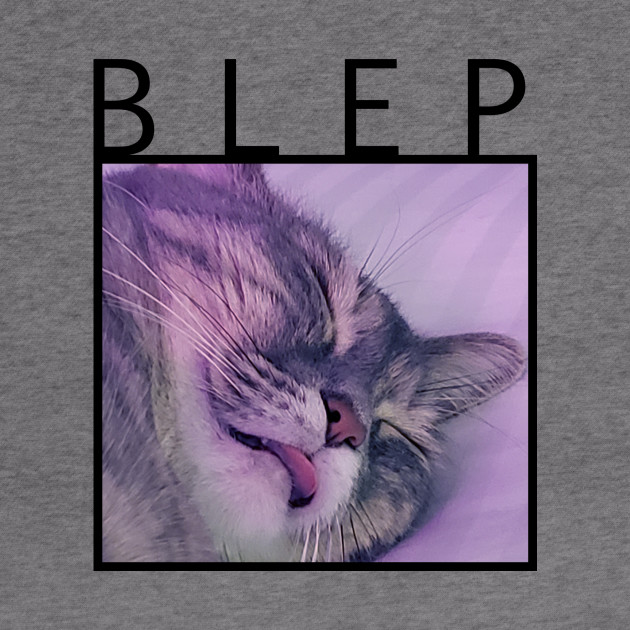 Blep Sleeping Cat With Tongue Hanging Out Blep Hoodie