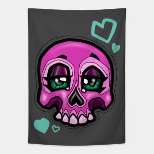 Sleepy skull Tapestry