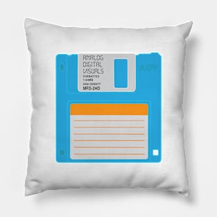 Floppy Disk (Button Blue Colorway) Analog / Computer Pillow