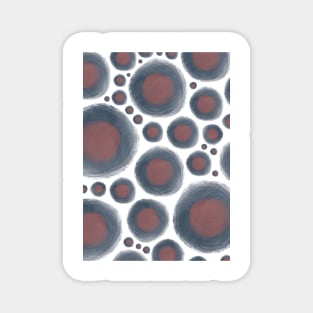 Mid-Century Modern Retro Acrylic Circle Patterns Magnet