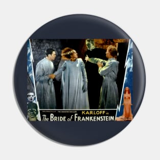 Classic Horror Movie Lobby Card - The Bride of Frankenstein Pin