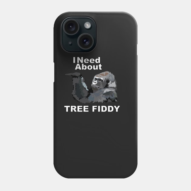 Gorilla Tree Fiddy Phone Case by ACGraphics