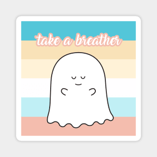 Gordie the Ghost (take a breather) | by queenie's cards Magnet