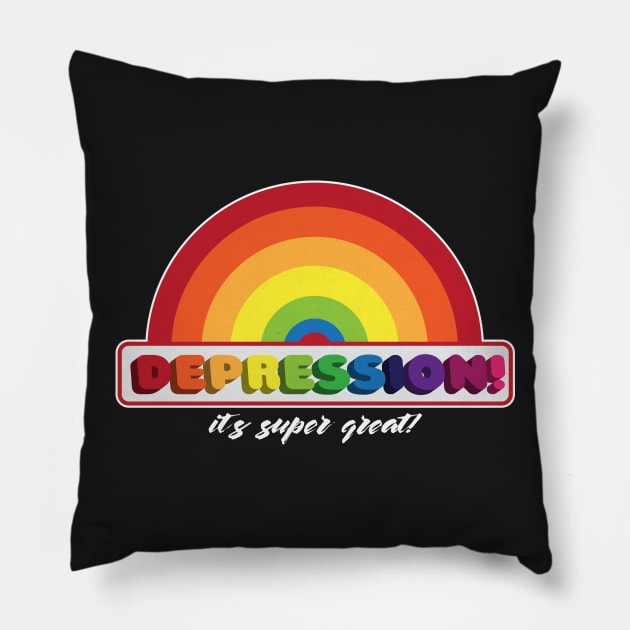 Depression! Pillow by RadicalLizard