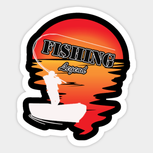 Fishing And Hunting Funny Hunter Gifts Sticker for Sale by Seas Wanda