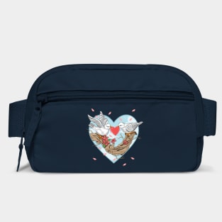 Romantic Birds in Love Valentine Bag