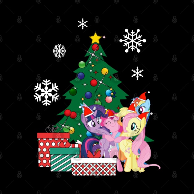 My Little Pony Around The Christmas Tree by box2boxxi