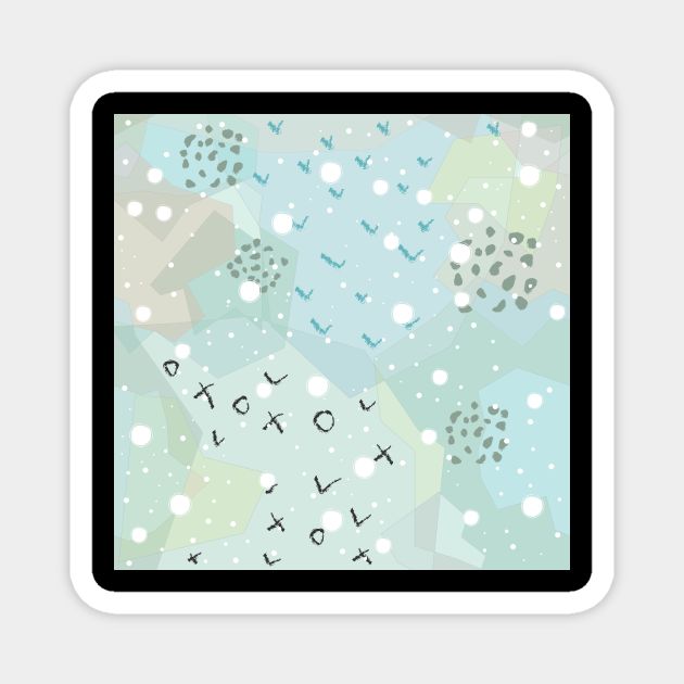 Dotted Pattern Magnet by Kristina Stellar Scandinavian Land