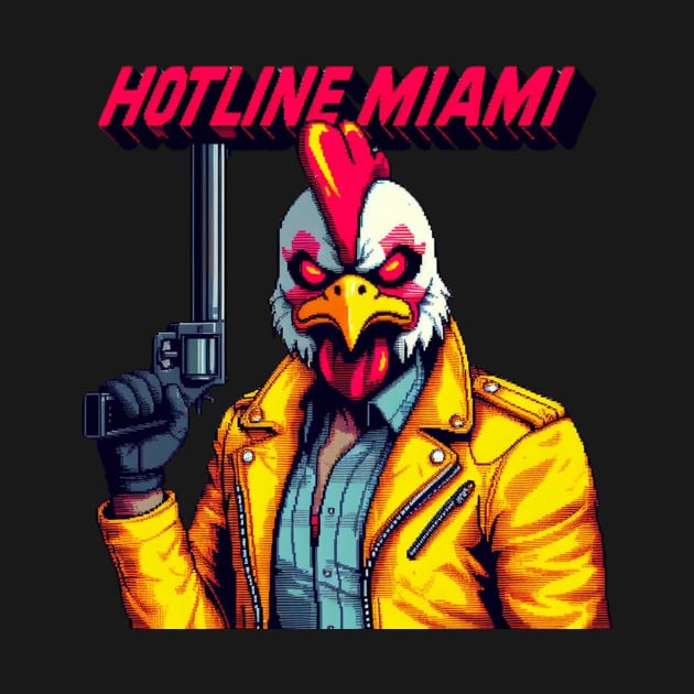 Hotline Miami character-For pixel gamers lovers by CachoPlayer