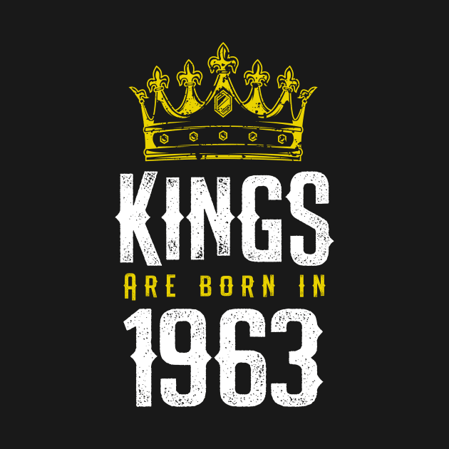 kings are born 1963 birthday quote crown king birthday party gift by thepersianshop