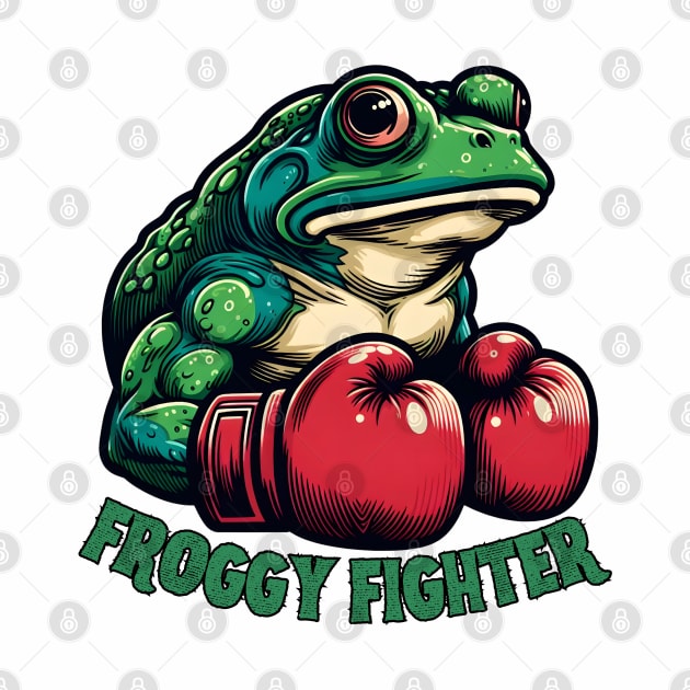 Kickboxing frog by Japanese Fever