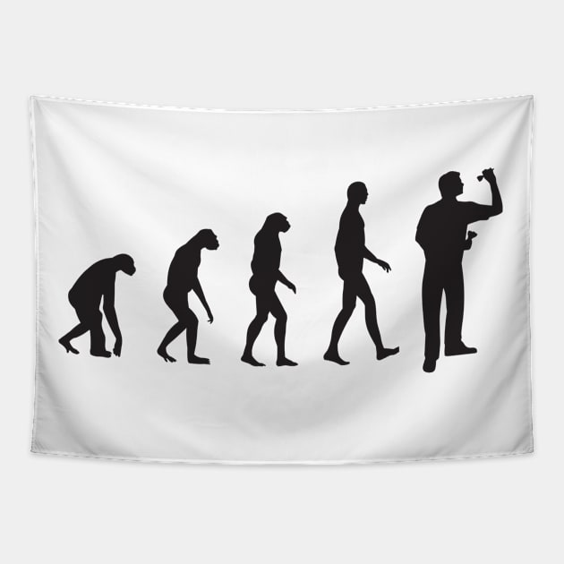 evolution darts Tapestry by nektarinchen