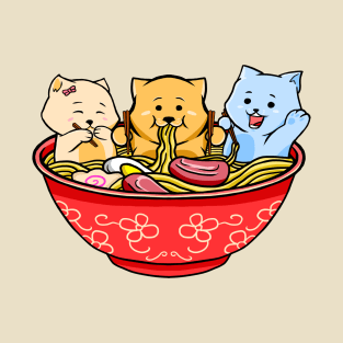 Ramen noodles and cats T-Shirt