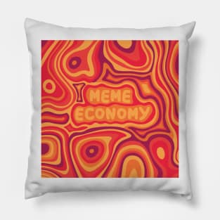 Meme Economy Red Pillow