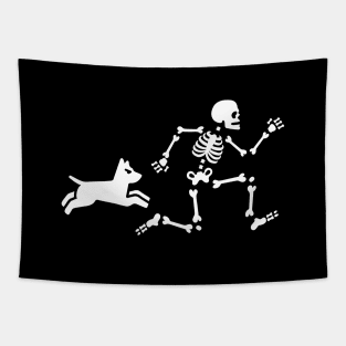 Dog mom dog trainer training skeleton bones dog K9 Tapestry