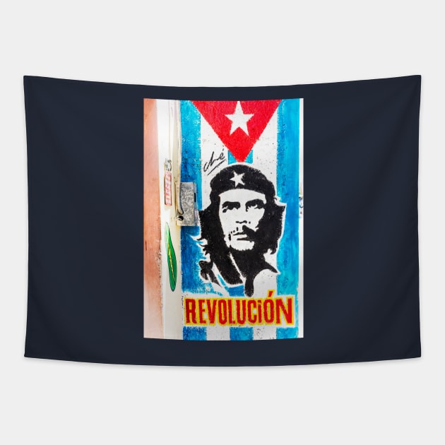 Che Guevara Revolution Tapestry by tommysphotos