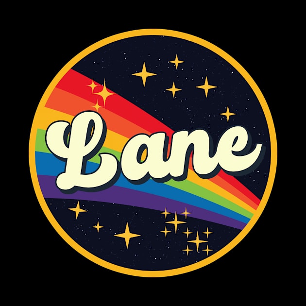 Lane // Rainbow In Space Vintage Style by LMW Art