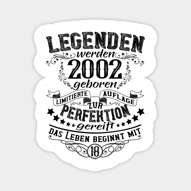 18 Geburtstag Lustige Spruche Legende 02 Geburtstag Magnet Teepublic Uk