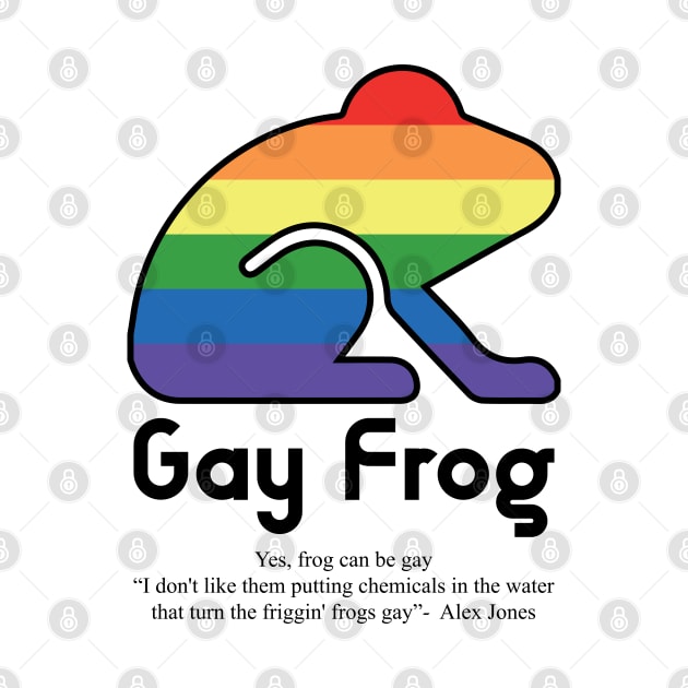 Gay Frog G10b - Can animals be gay series - meme gift t-shirt by FOGSJ